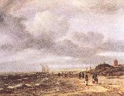 Jacob van Ruisdael The Shore at Egmond-an-Zee Germany oil painting reproduction